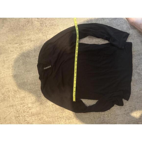 SKIMS Men's Black Cotton Modal Long Sleeve Shirt xs - Picture 2 of 4